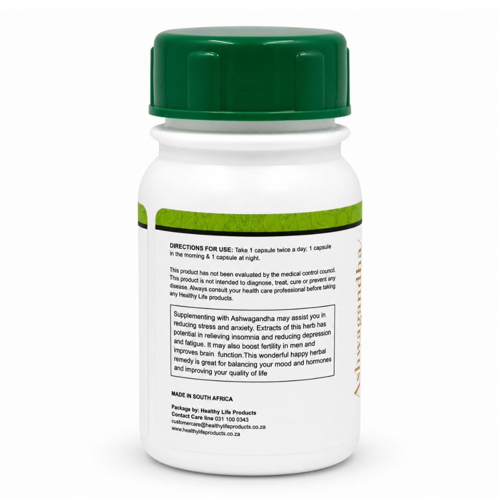 Healthy Life- Ashwagandha/Ginseng Capsules 60s - Image 3