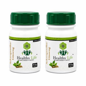Healthy Life Double Pack- Ashwagandha/Ginseng Capsules 60s