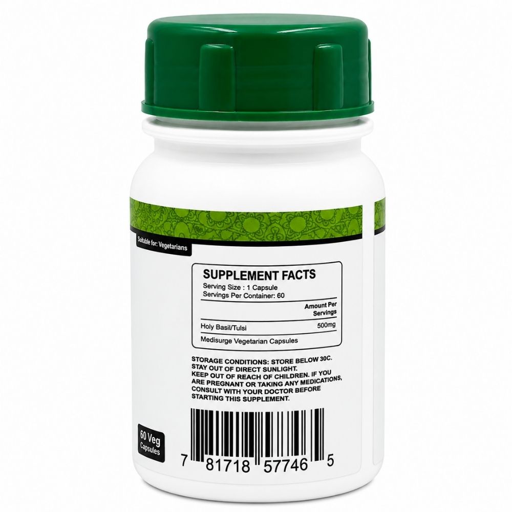 Healthy Life- Holy Basil/Tulsi Capsules 60's - Image 2