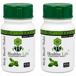 Healthy Life Double Pack- Holy Basil/Tulsi Capsules 60's