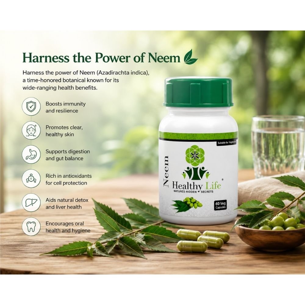 Healthy Life Double Pack- Neem Capsules 60's - Image 8