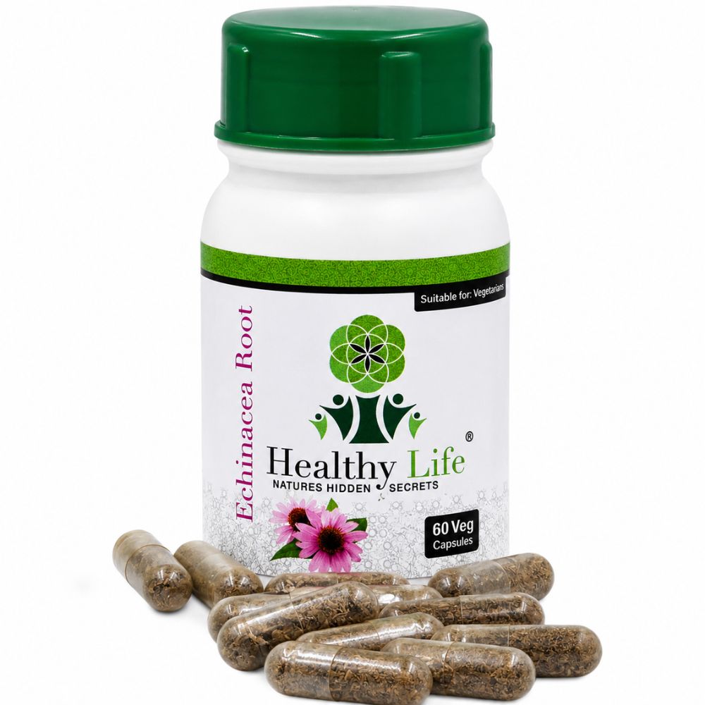 Healthy Life Double Pack- Echinacea Root Capsules 60's - Image 4