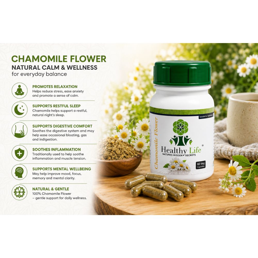 Healthy Life- Chamomile Flower 60's - Image 8