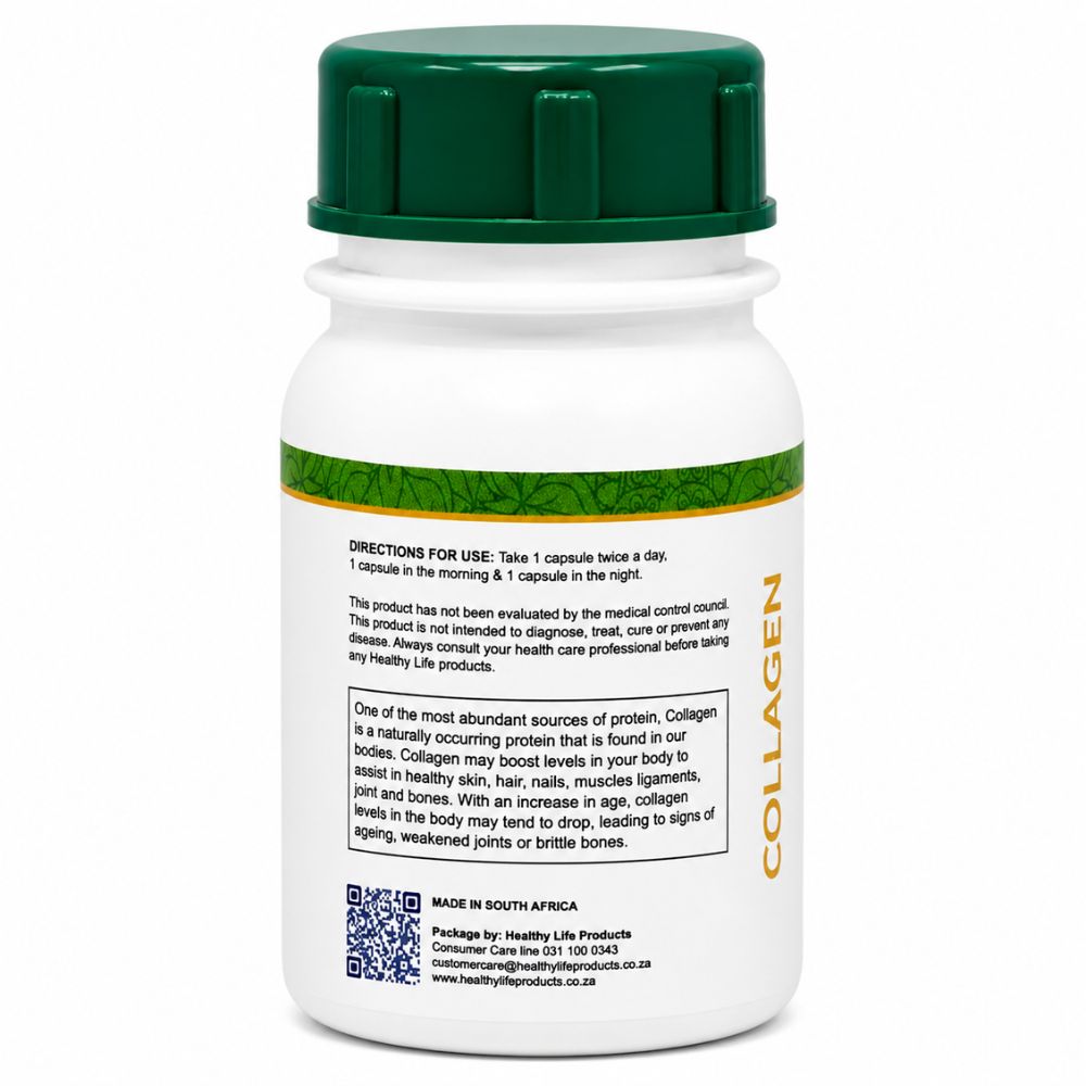 Healthy Life Collagen Capsules 500mg - 60 Capsules - 2 Pack - Image 3