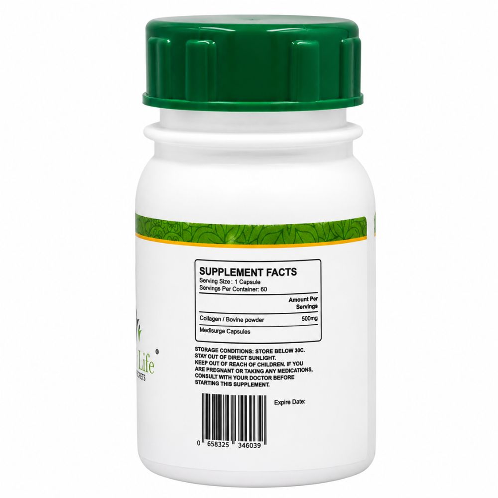 Healthy Life Collagen Capsules 500mg - 60 Capsules - 2 Pack - Image 2